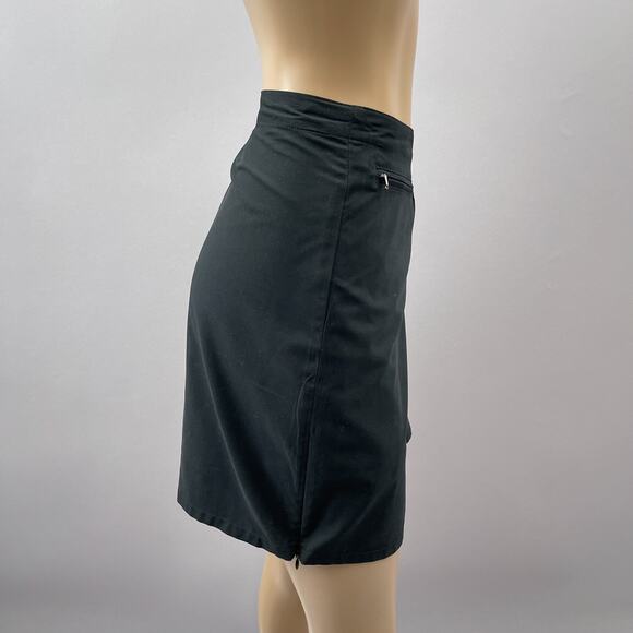 Patagonia Skirt Skort Women 10 Black Duway Golf Shorts Side Zip Active Casual - Picture 5 of 9